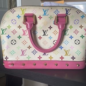 Louis Vuitton Alma PM Multicolor + Raspberry